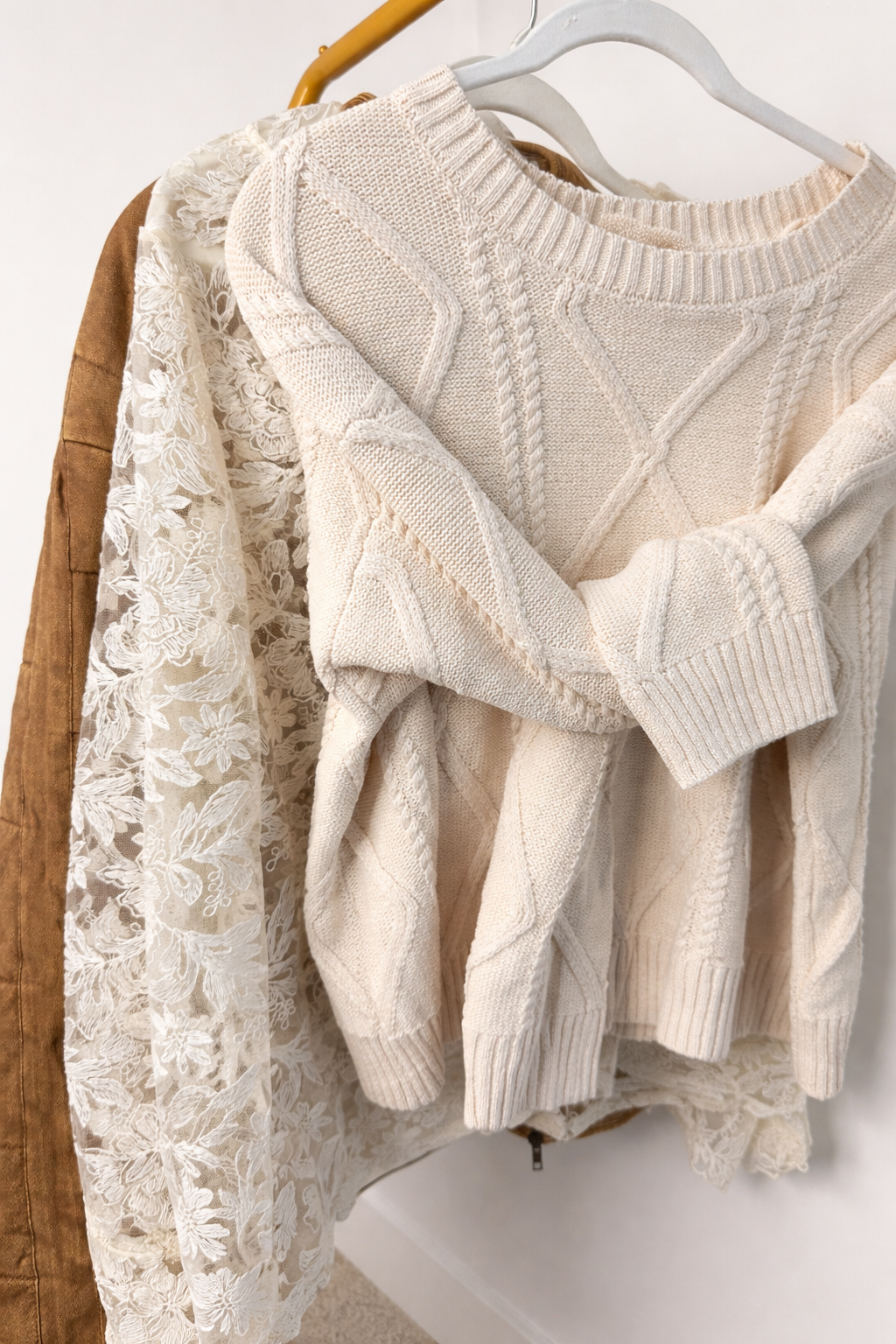 Cream Cable Knit
